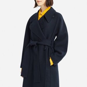 NWT uniqlo u double face wrap coat